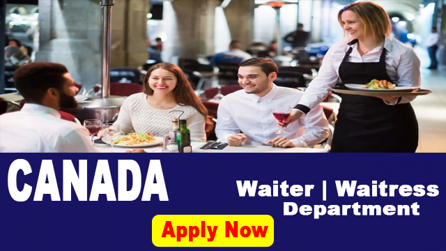 Waitress And Waiter Job In Canada