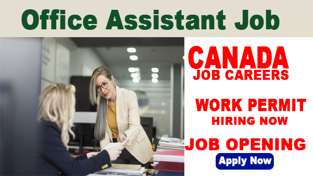 Office Assistant Job In Canada