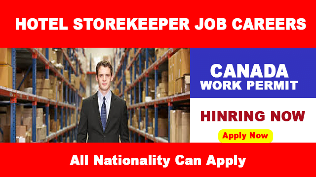 Hotel Storekeeper Job In Canada