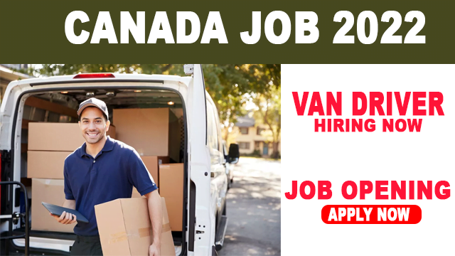 Van Driver Job In Canada