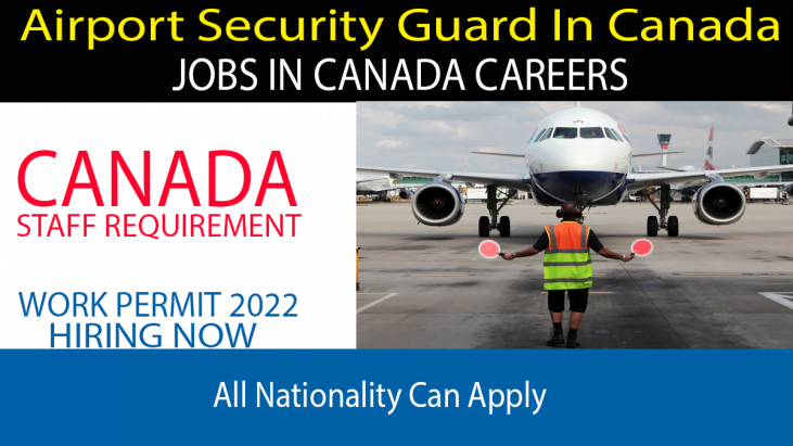 Airport Security Guard In Canada For Foreigners With Visa Sponsorship
